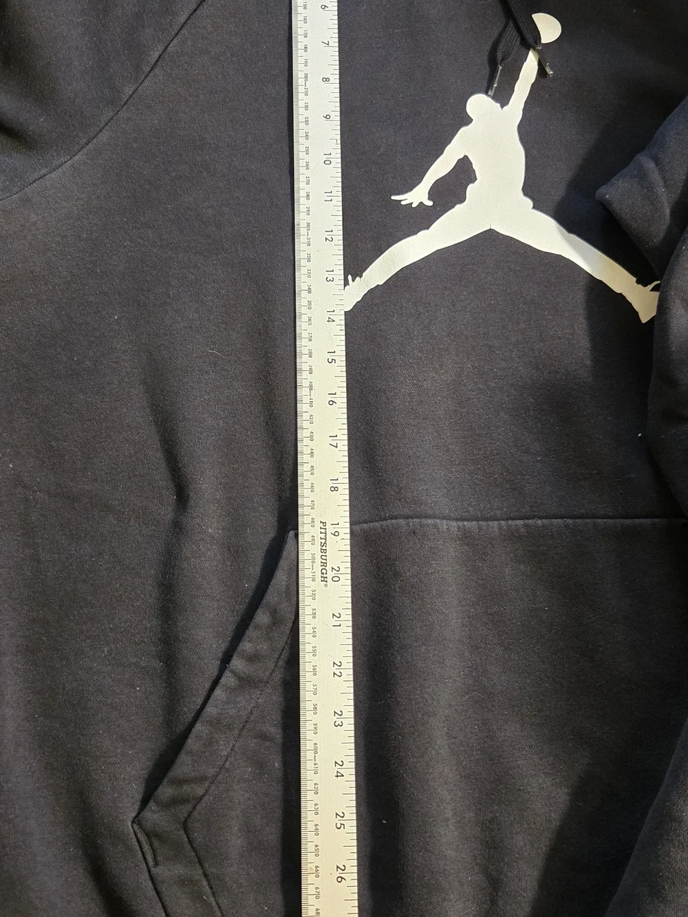Jordan Black Pullover Hoodie with White Jumpman